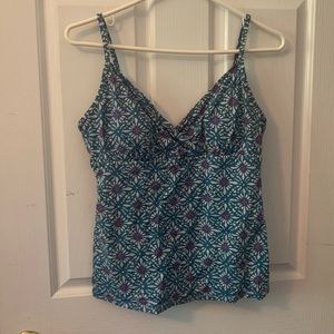 Garnet Hill- tankini- size 8